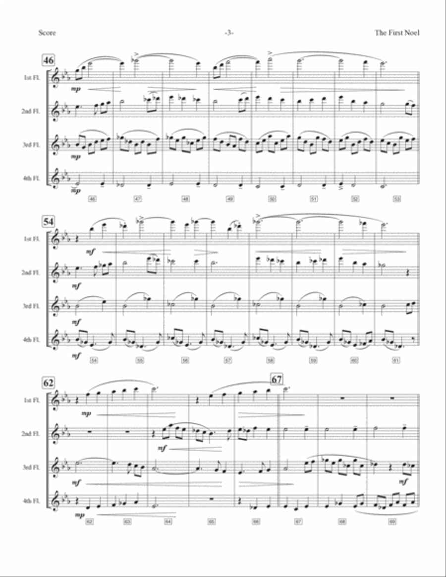 The First Noel Woodwind Quartet scores gallery preview page 4