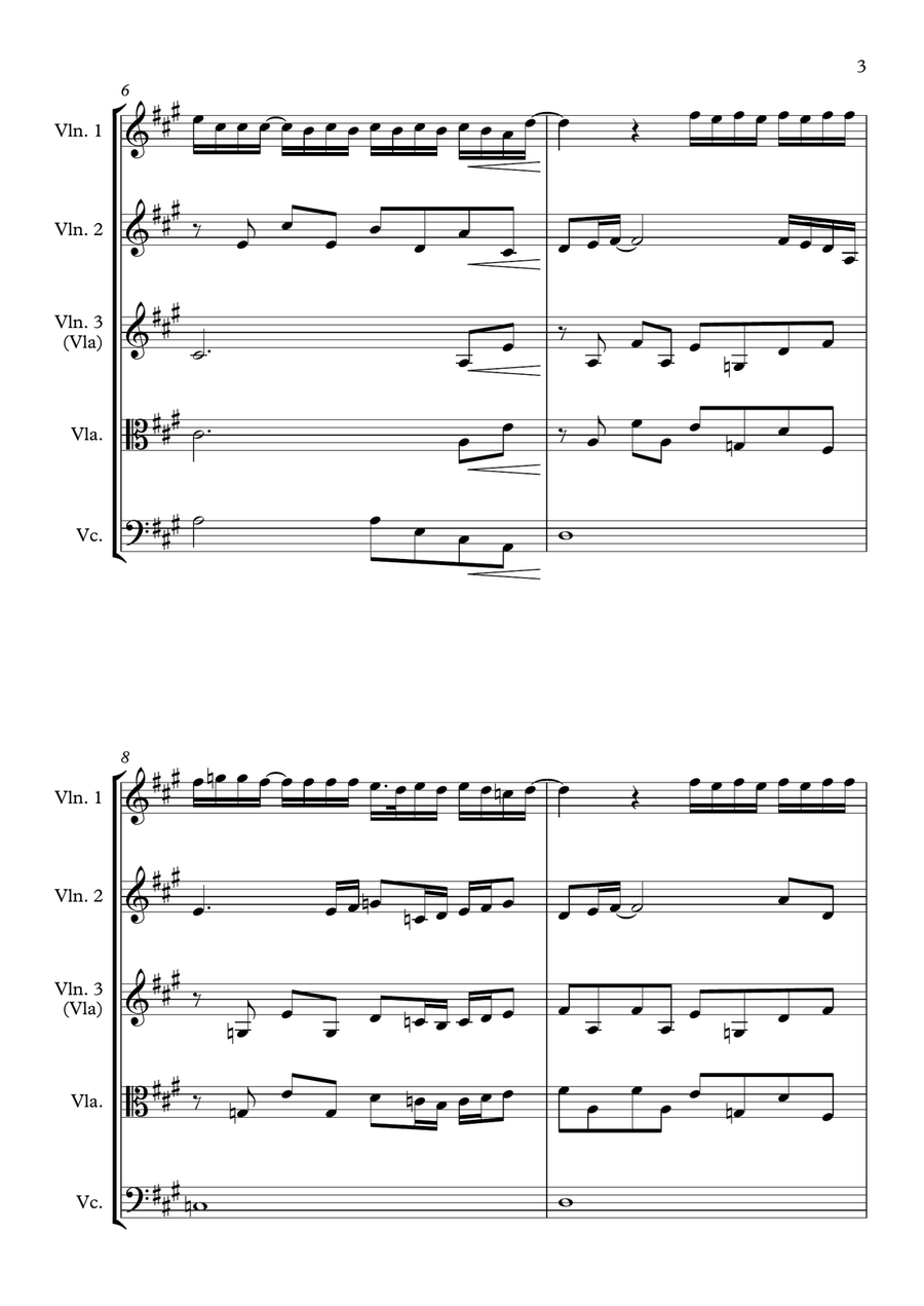 Total Eclipse Of The Heart String Quartet scores gallery preview page 3