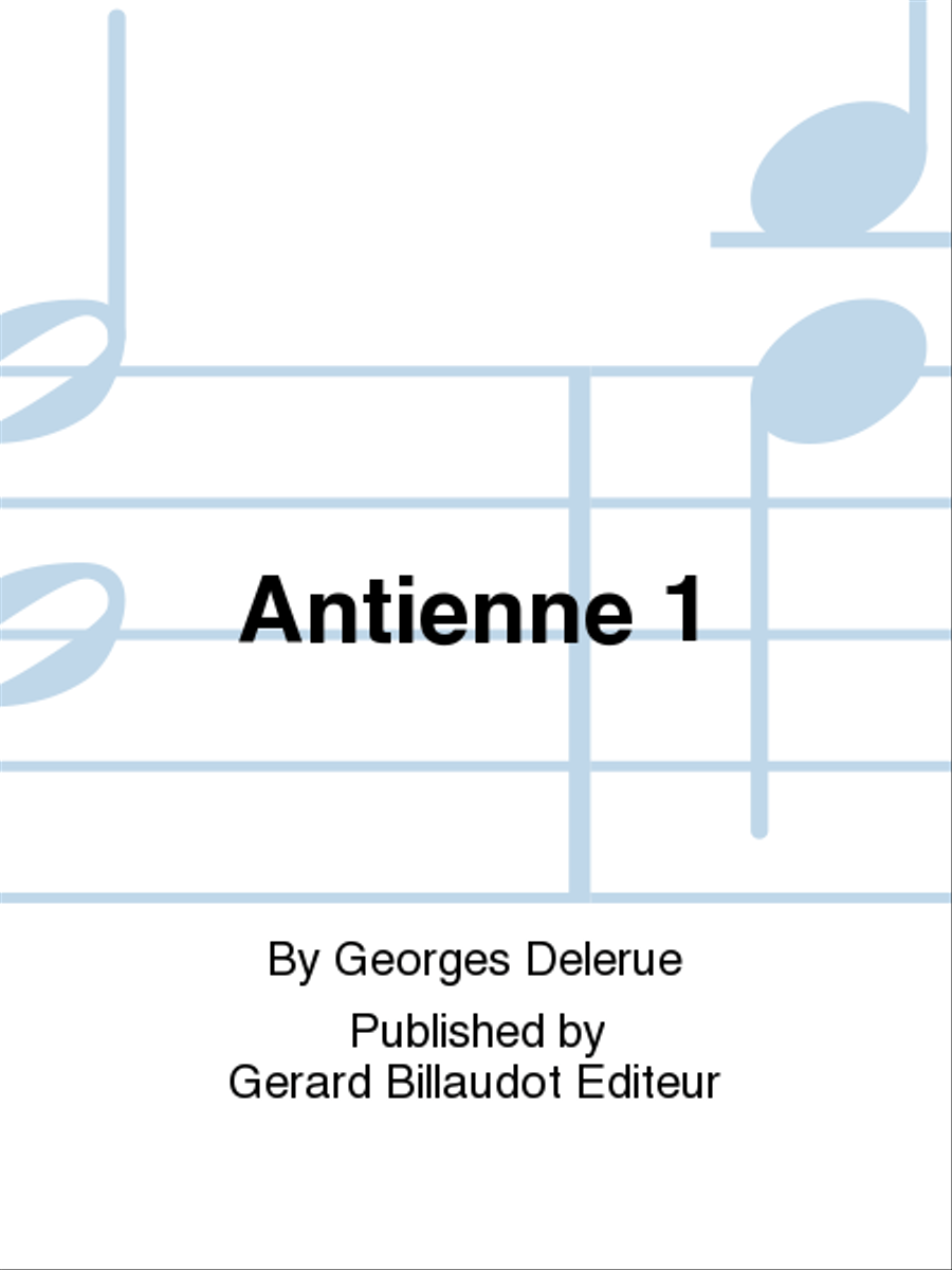 Antienne 1 Violin Solo scores gallery preview page 1