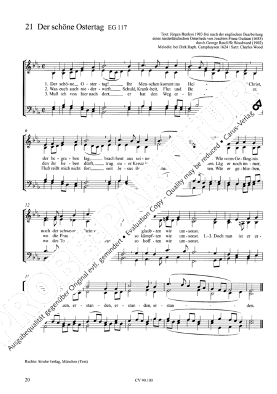 Chorsatze zum Evangelischen Gesangbuch Choir scores gallery preview page 25