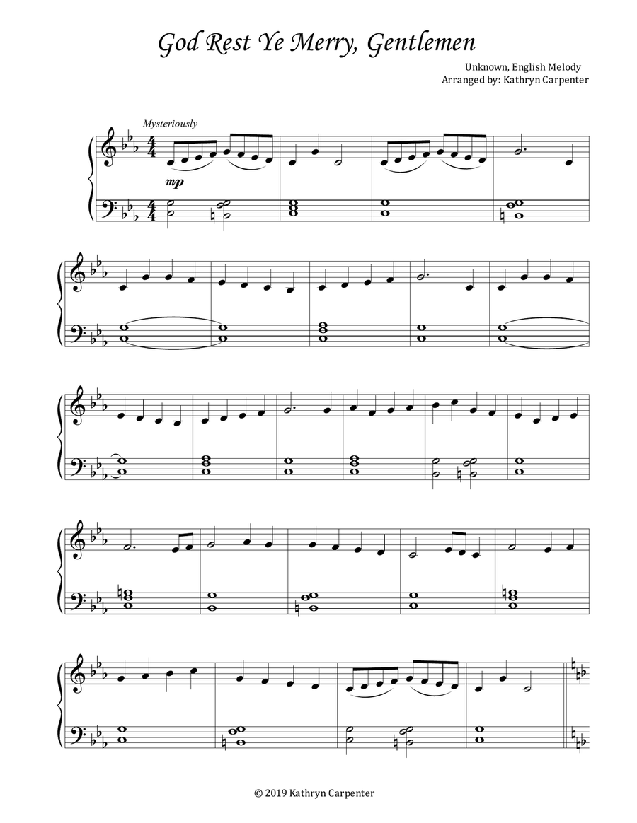 Christmas Piano Solos for the Late Beginner Easy Piano scores gallery preview page 2