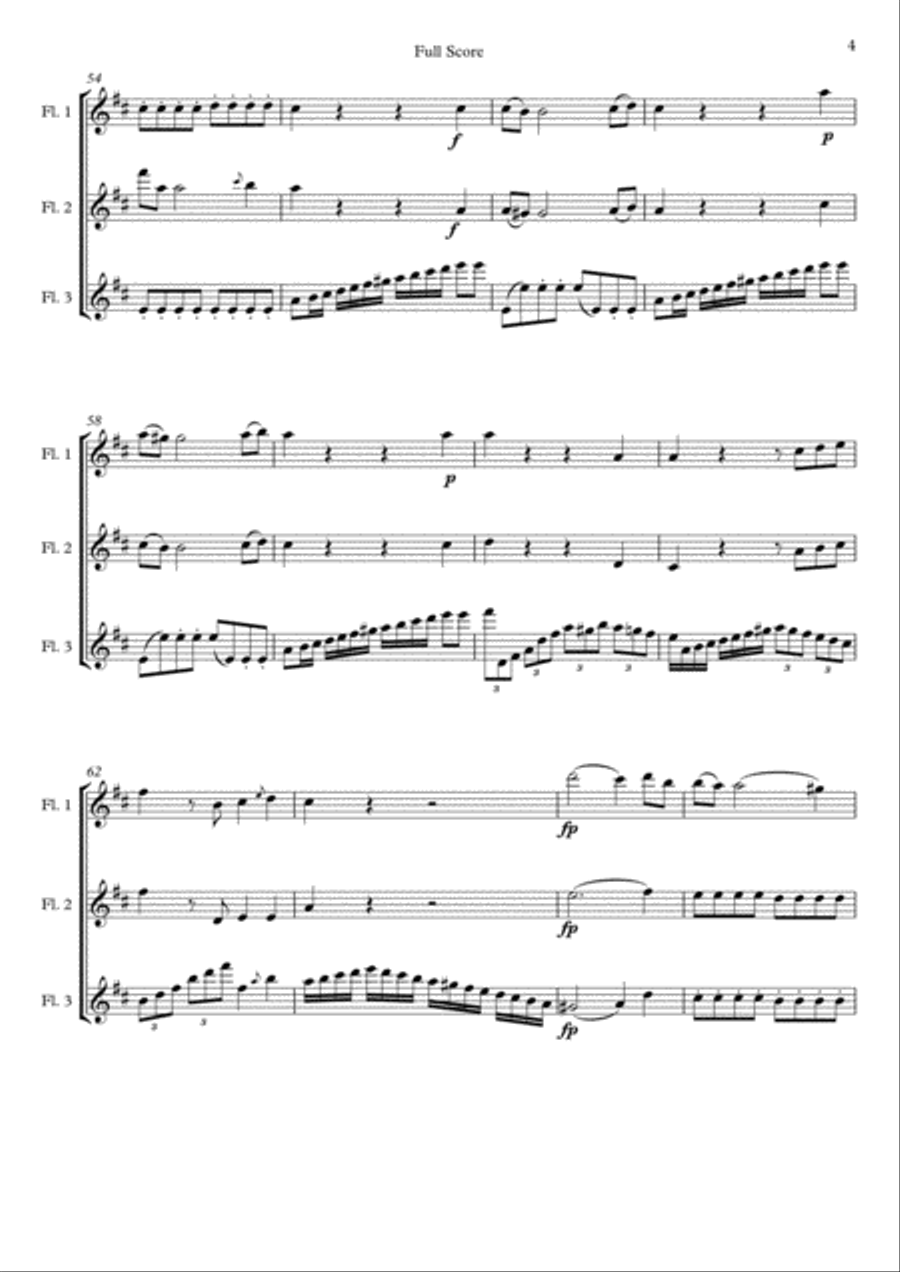 Flute Trio by Leonard de Call Flute Trio scores gallery preview page 4
