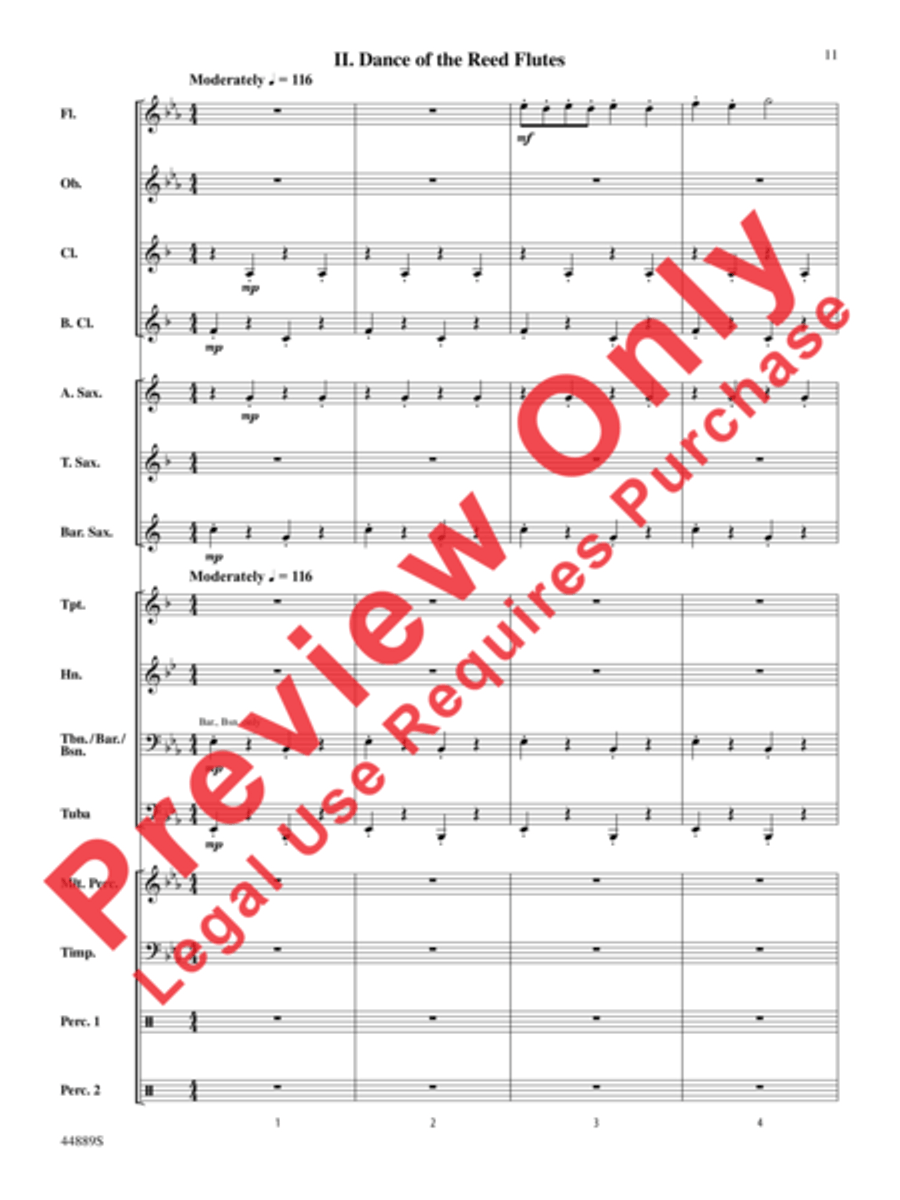 Three Miniature Nutcrackers Concert Band scores gallery preview page 11