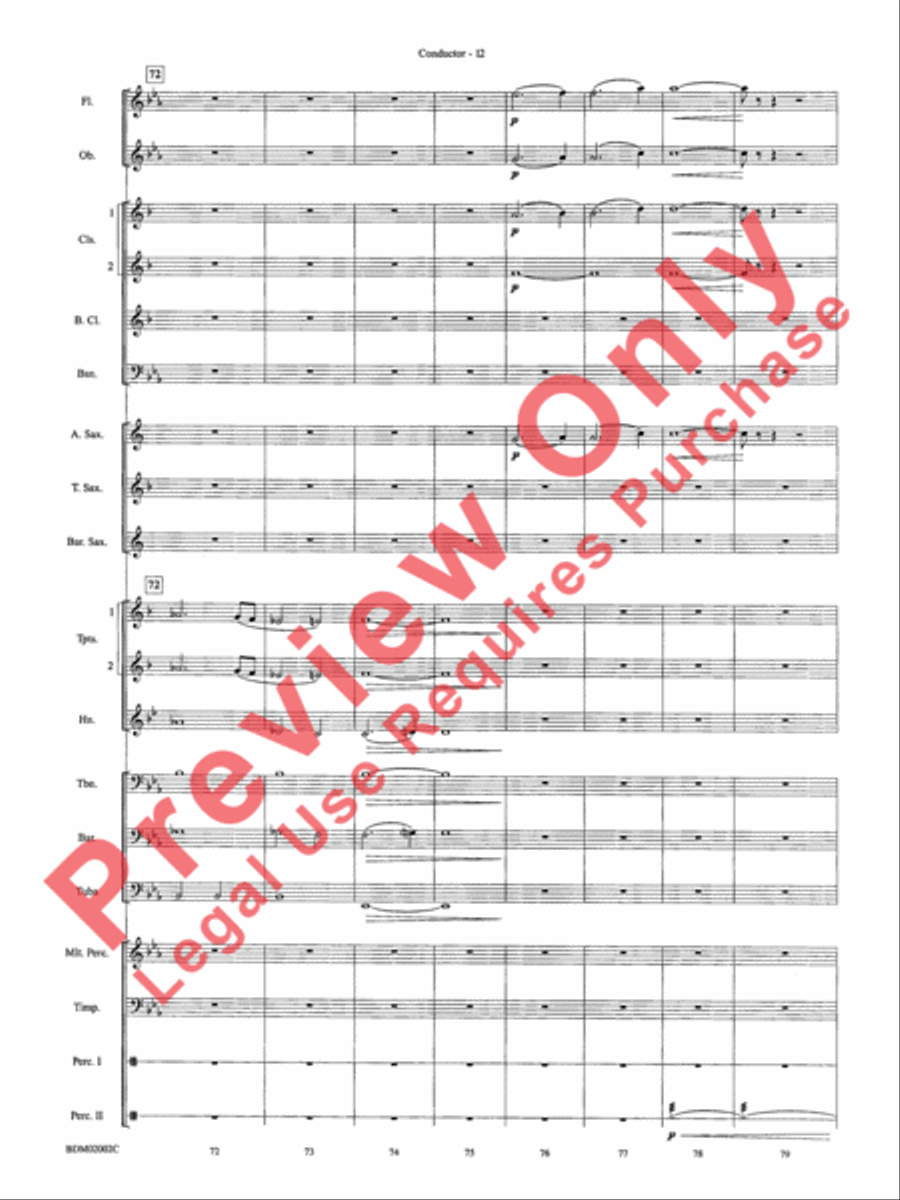 To Honor, Thank and Remember Concert Band scores gallery preview page 15