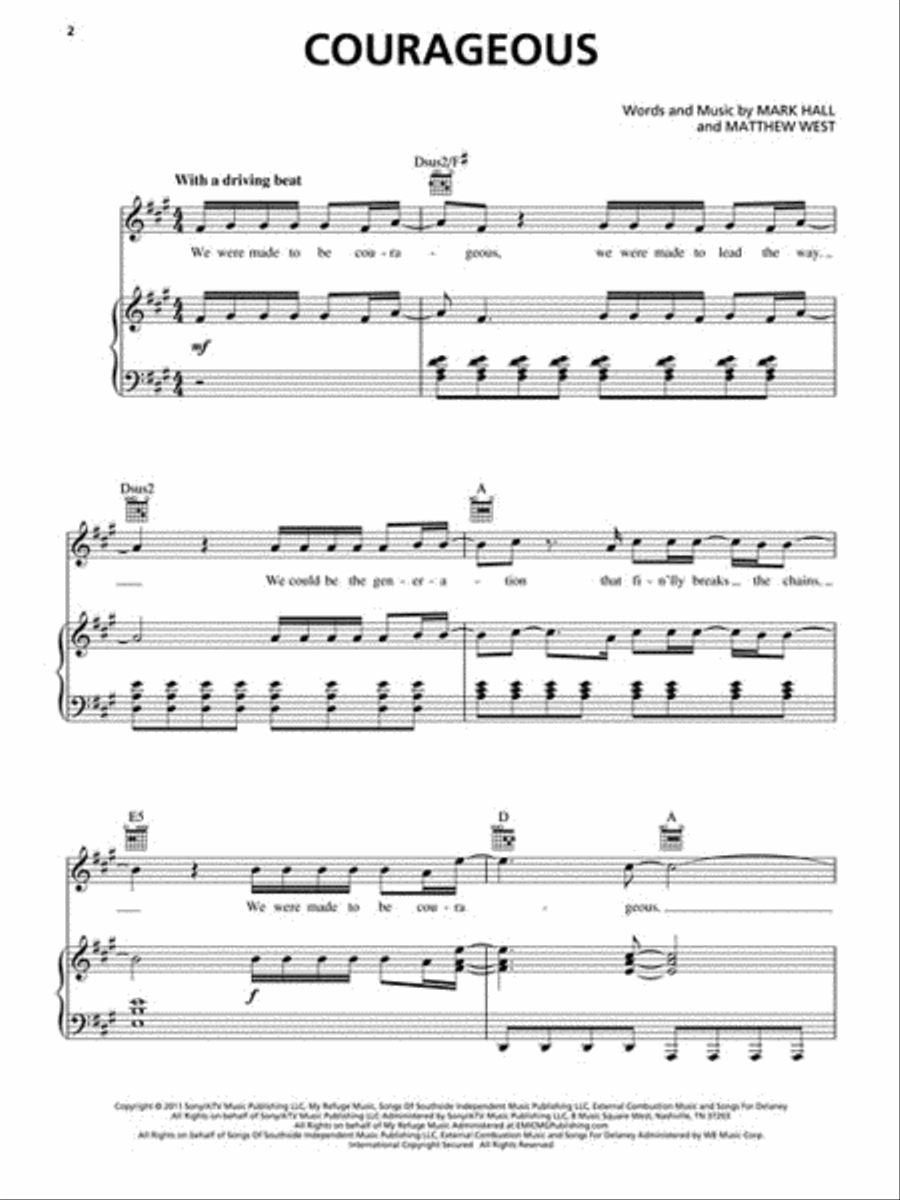 Casting Crowns – Come to the Well Piano, Vocal, Guitar scores gallery preview page 3