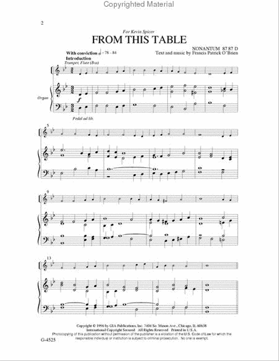 From This Table From This Table 4-Part scores gallery preview page 2