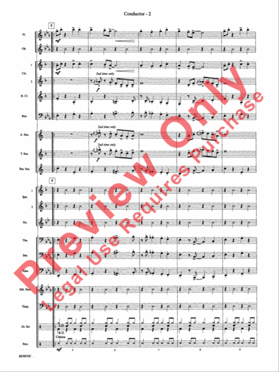 Christmas a la Big Band Christmas a la Big Band Concert Band scores gallery preview page 5