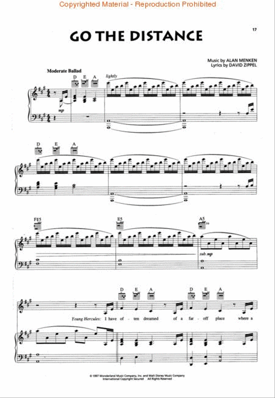 Hercules Hercules Piano, Vocal, Guitar scores gallery preview page 3