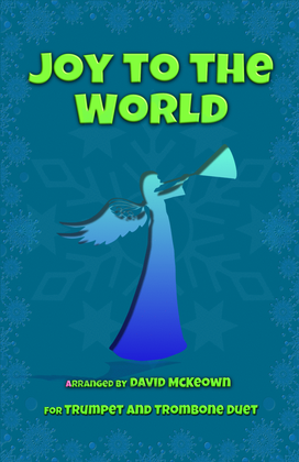 Book cover for Joy to the World, Jazz Style, for Trumpet and Trombone Duet