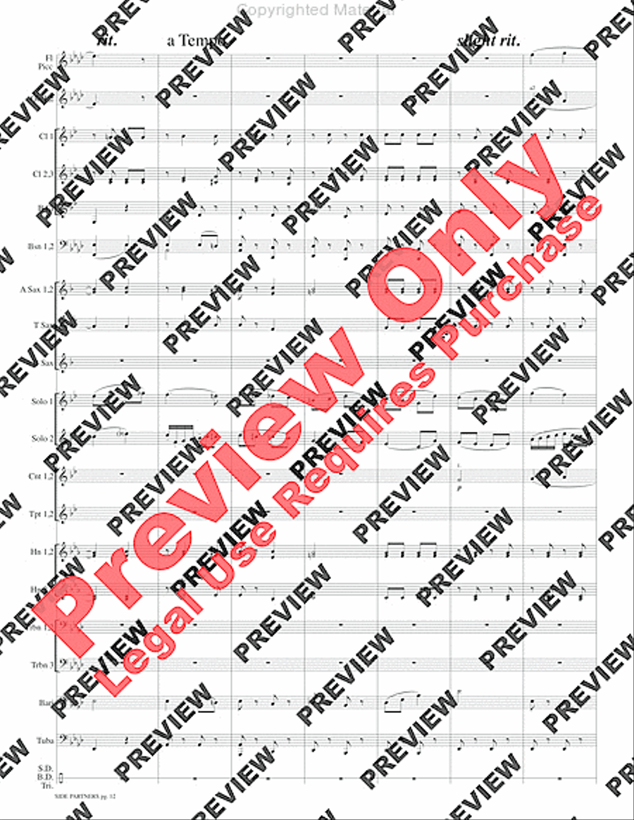 Side Partners Concert Band scores gallery preview page 15
