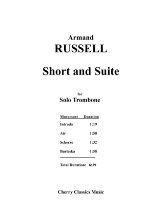 Book cover for Short and Suite for Solo Trombone