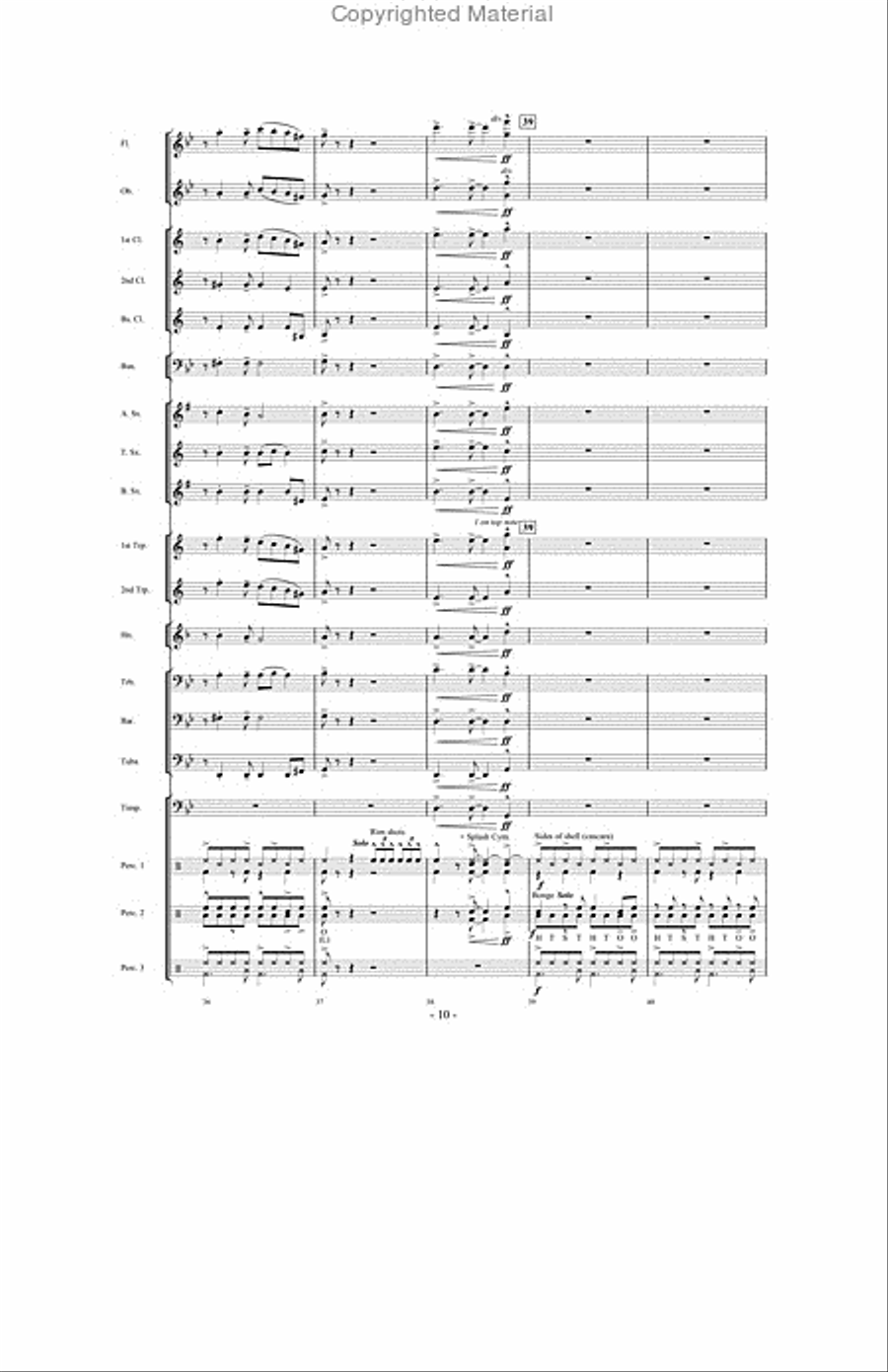 Mambo cubano Concert Band scores gallery preview page 9