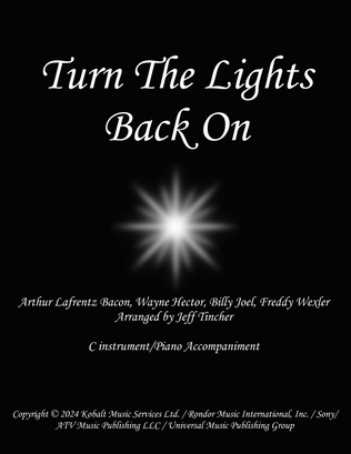 Book cover for Turn The Lights Back On