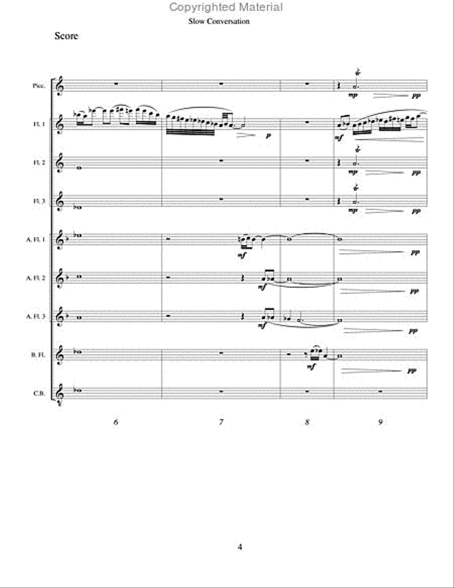 Conversations Flute Choir scores gallery preview page 3