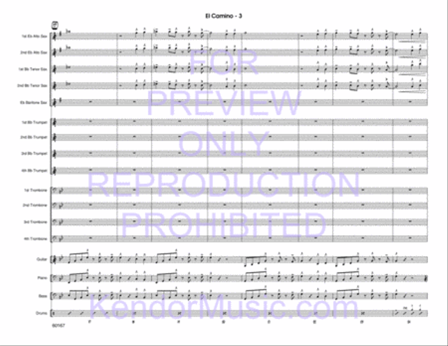 When the Saints Go Marching In Big Band scores gallery preview page 4