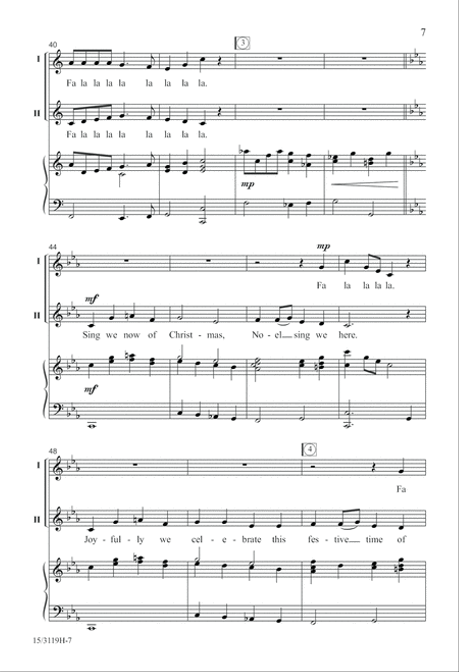 Fa La La Noel Fa La La Noel 2-Part scores gallery preview page 7