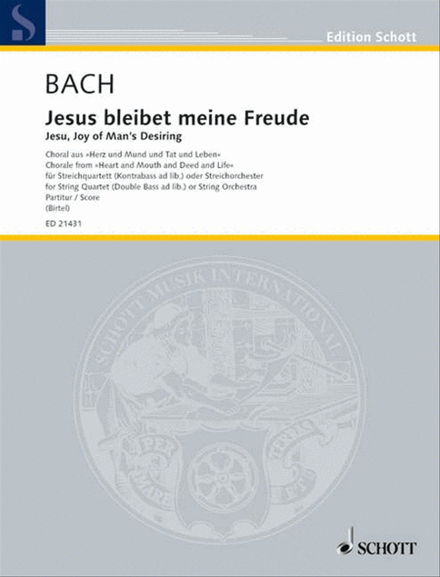 Jesu, Joy of Man's Desiring String Quartet scores gallery preview page 1
