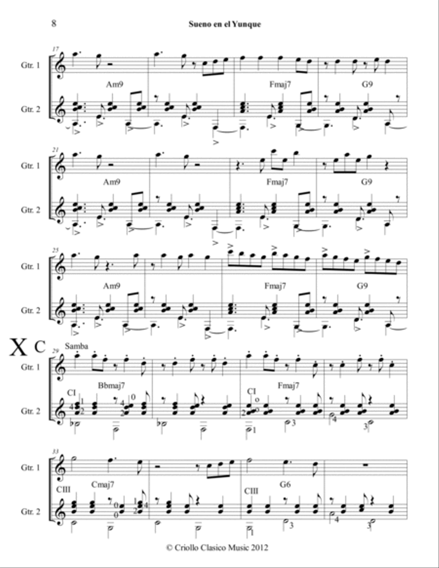 Sueno en el Yunque Small Ensemble scores gallery preview page 2