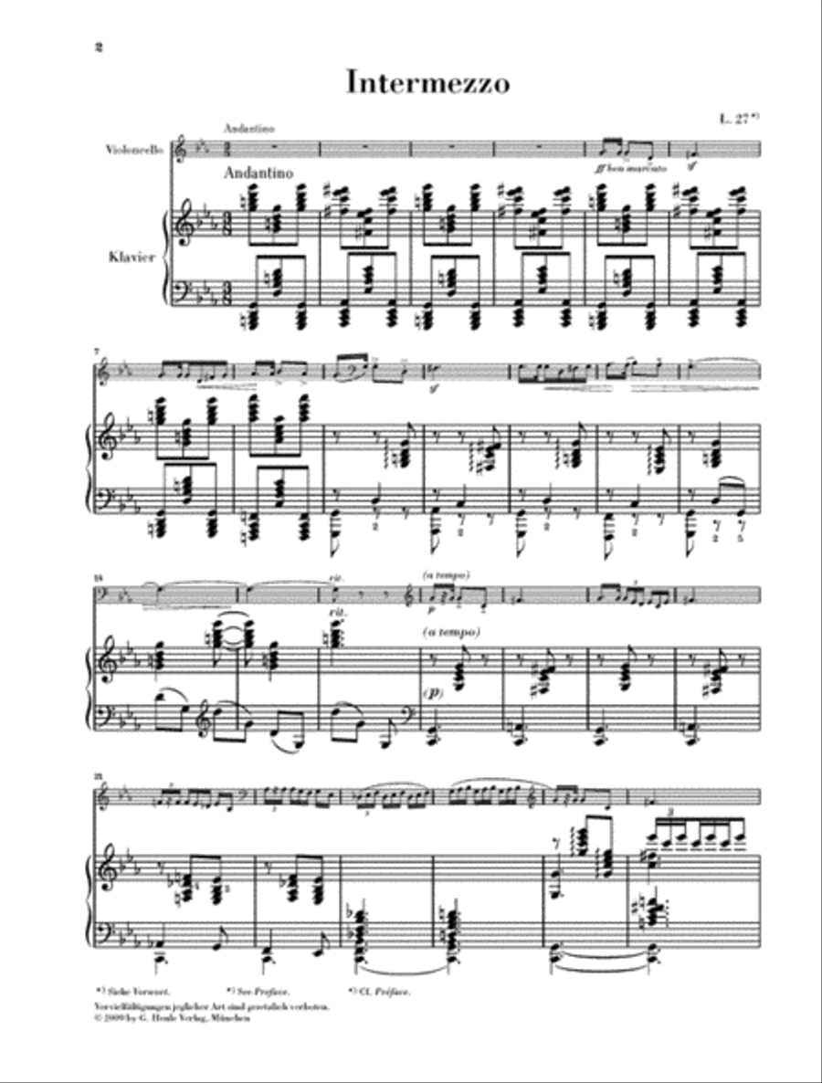 Intermezzo and Scherzo Piano Accompaniment scores gallery preview page 3
