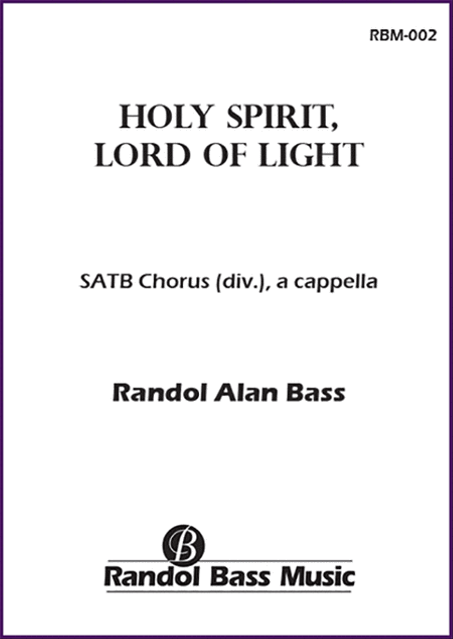 Holy Spirit, Lord of Light Divisi scores gallery preview page 1