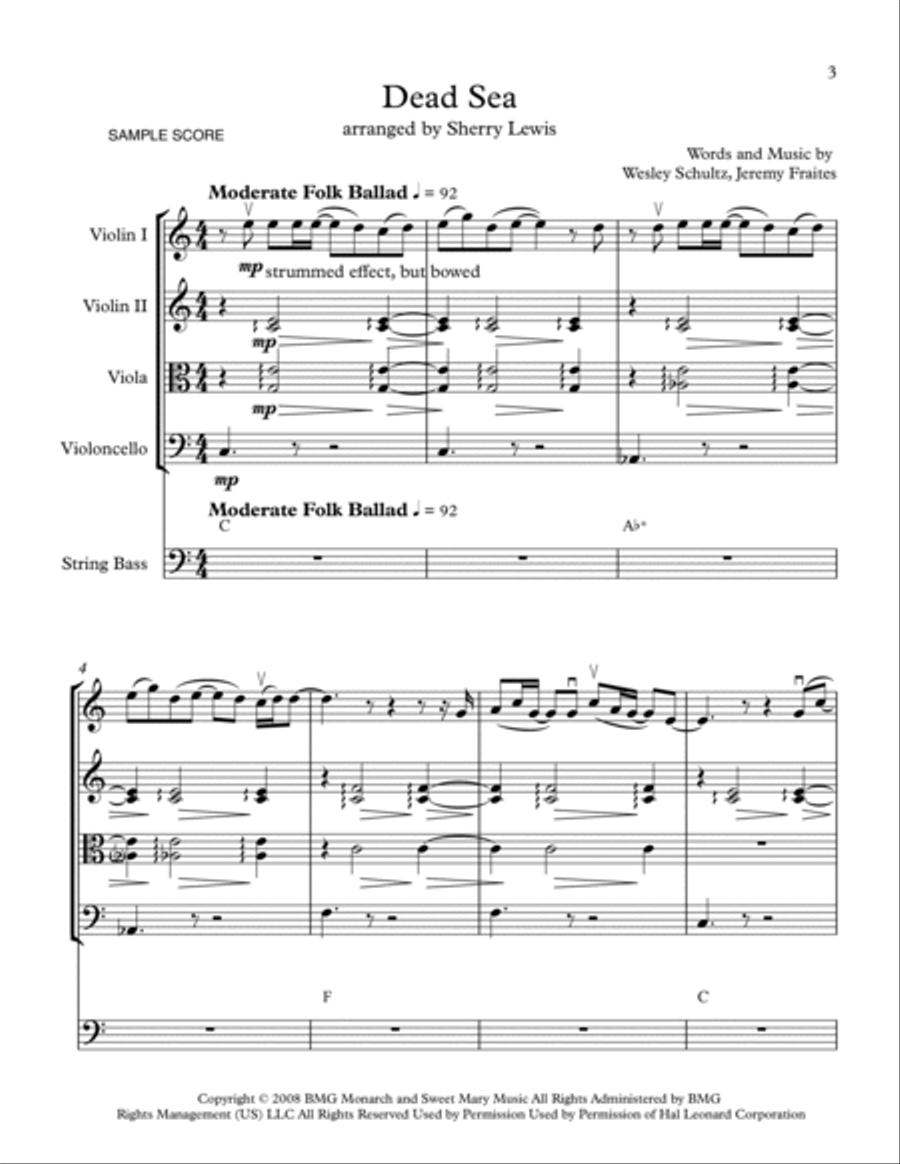 Dead Sea String Orchestra scores gallery preview page 3