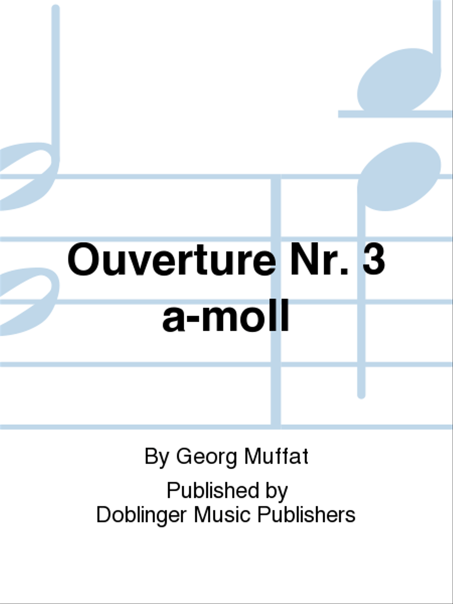 Ouverture Nr. 3 a-moll Basso Continuo scores gallery preview page 1