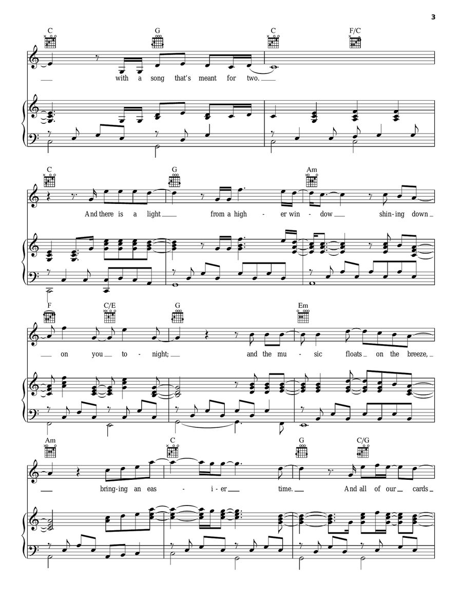 Higher Window Piano, Vocal, Guitar scores gallery preview page 3
