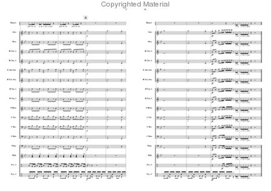 Harry's Rap Concert Band scores gallery preview page 9