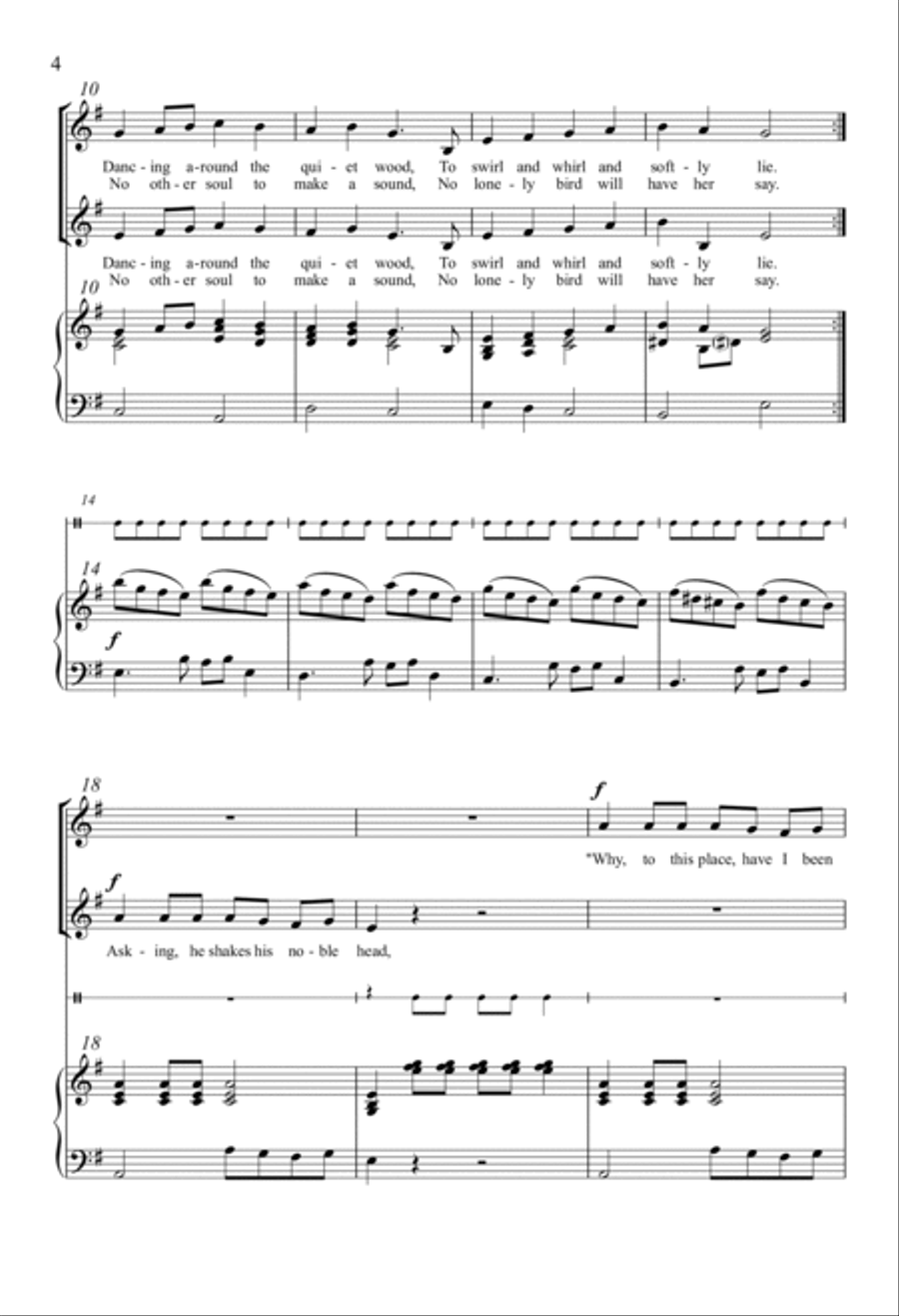 Winter Woods Choir scores gallery preview page 2