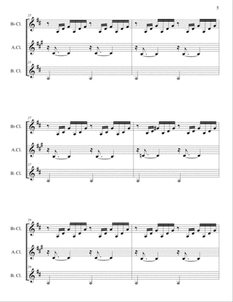 Bach - Prelude No. 1 in C major, BWV 846 Woodwind Trio scores gallery preview page 5