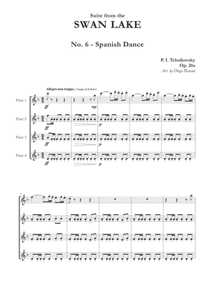 "Spanish Dance" from Swan Lake Suite for Flute Quartet