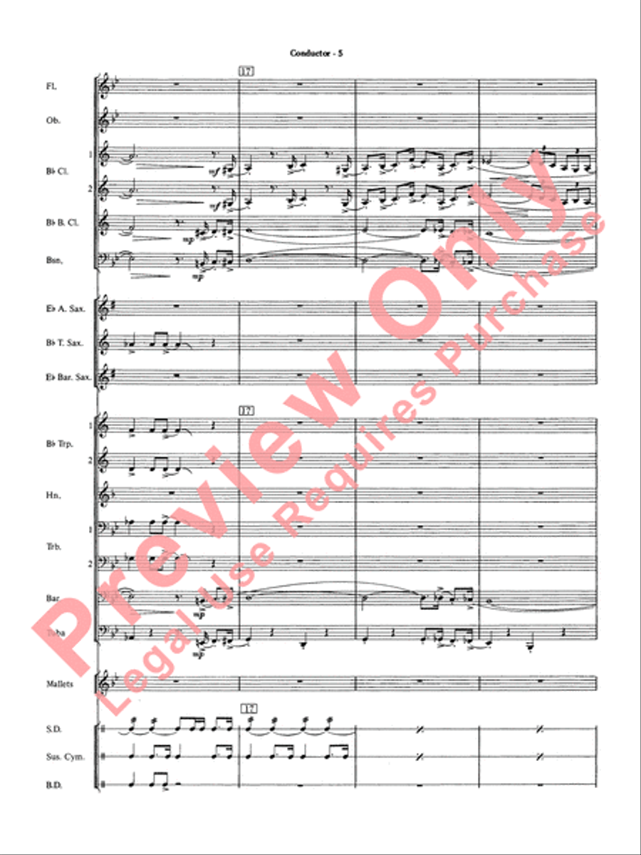 The Pink Panther Concert Band scores gallery preview page 7