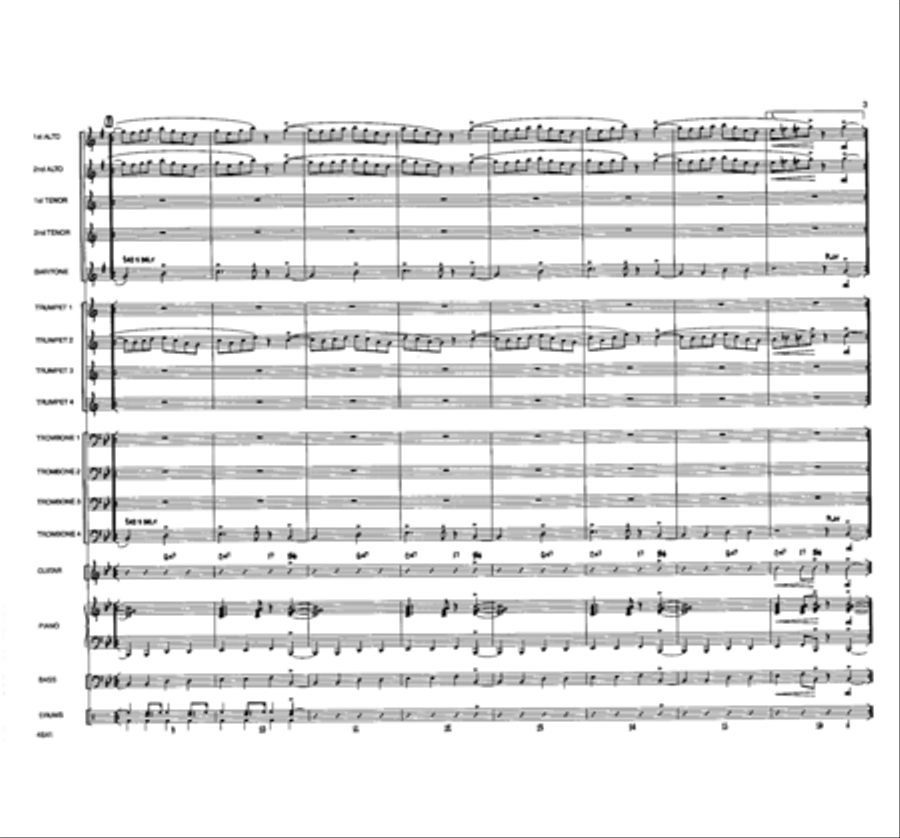 Pee Wee's Back In Town Jazz Ensemble - Sheet Music page 3