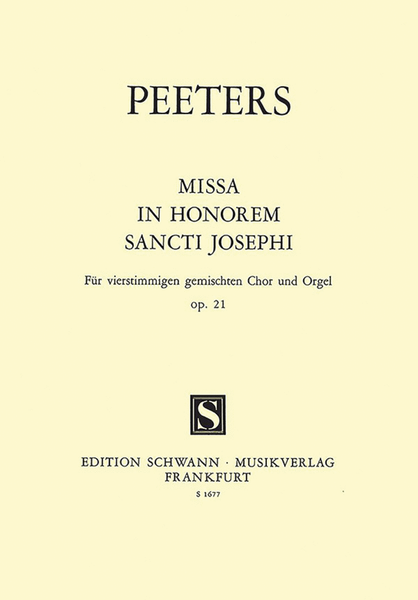 Missa in honorem Sancti Josephi Op. 21