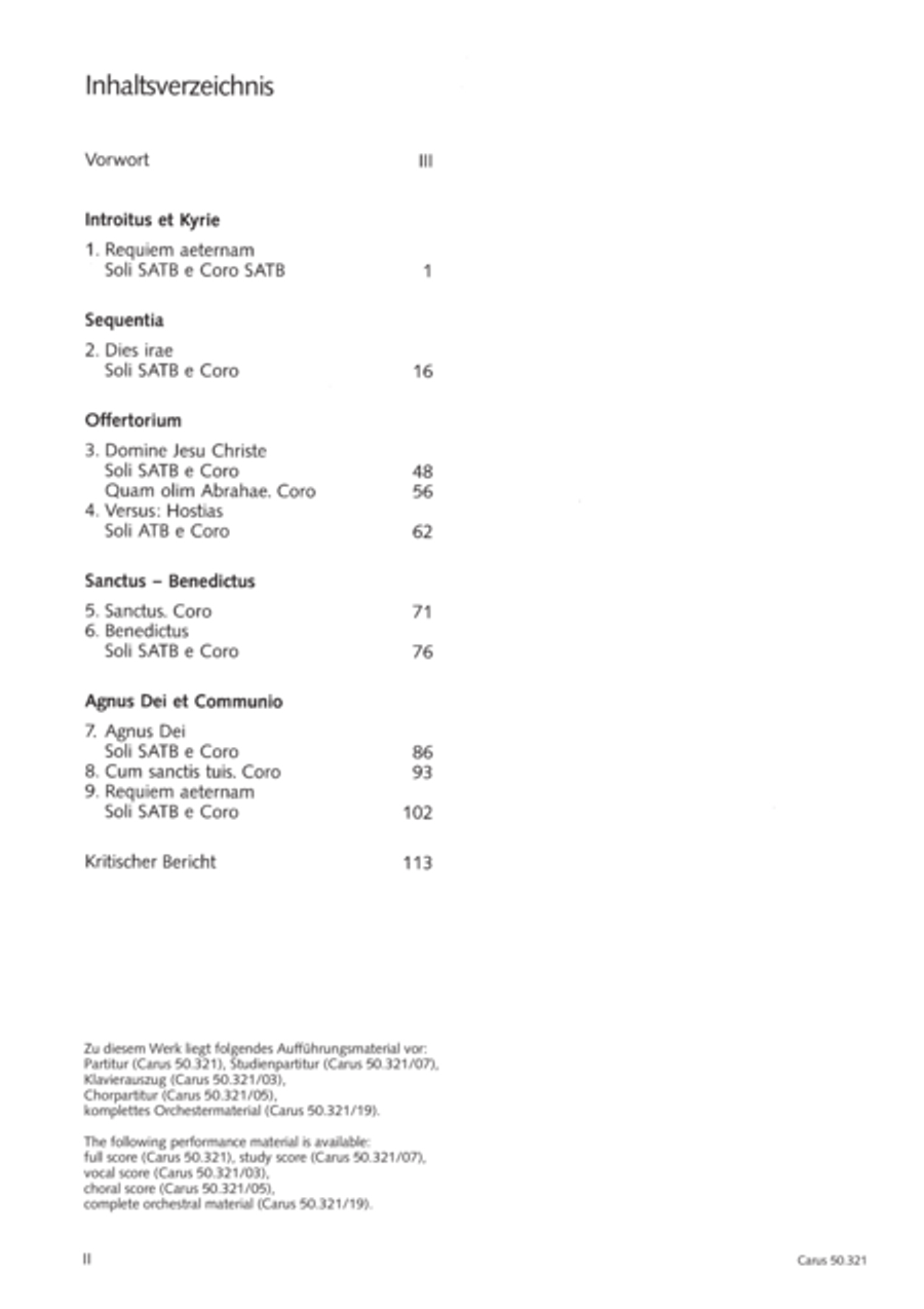 Requiem in C minor 4-Part scores gallery preview page 3