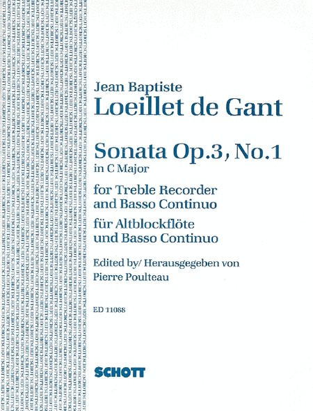 Sonata C Major, Op. 3, No. 1