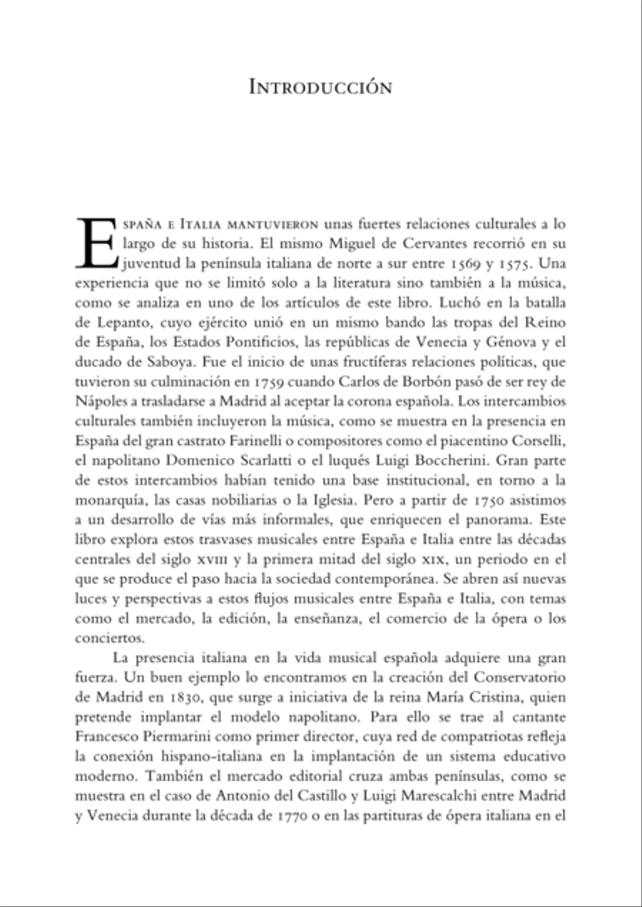 Intercambios musicales entre España e Italia en los siglos XVIII y XIX/ Gli scambi musicali fra Spagna e Italia nei secoli XVIII e XIX School and Community scores gallery preview page 10