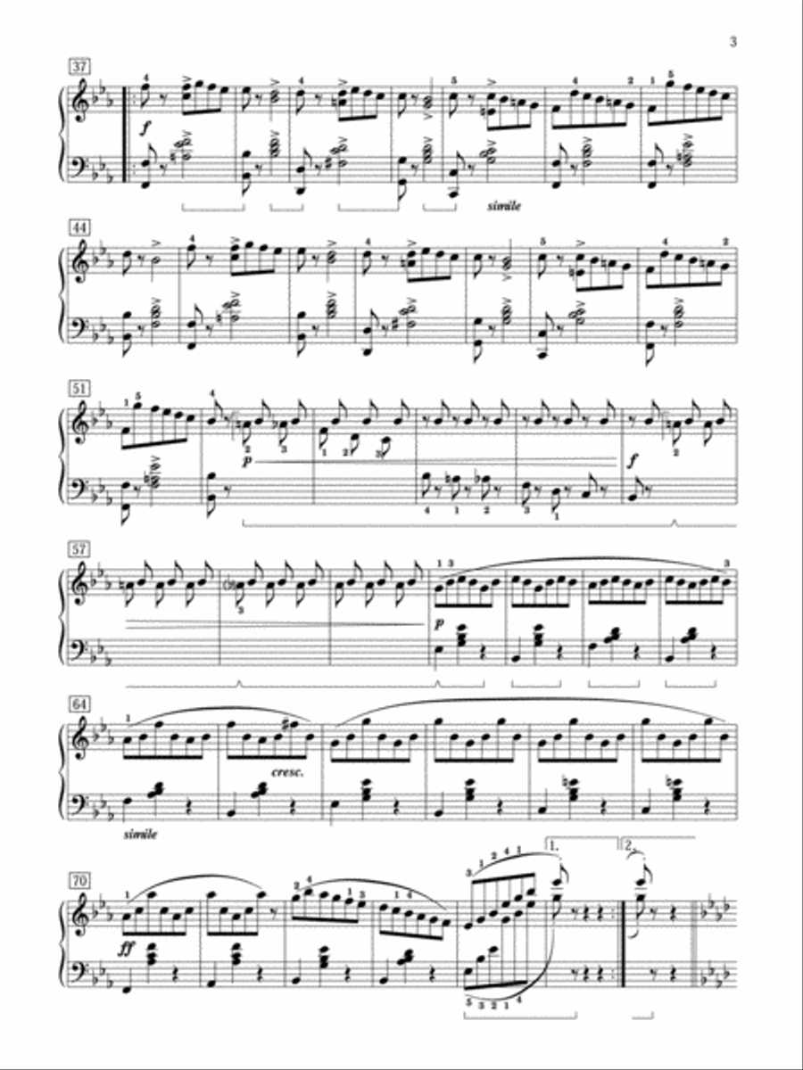 Waltz in E-flat Major Small Ensemble scores gallery preview page 3
