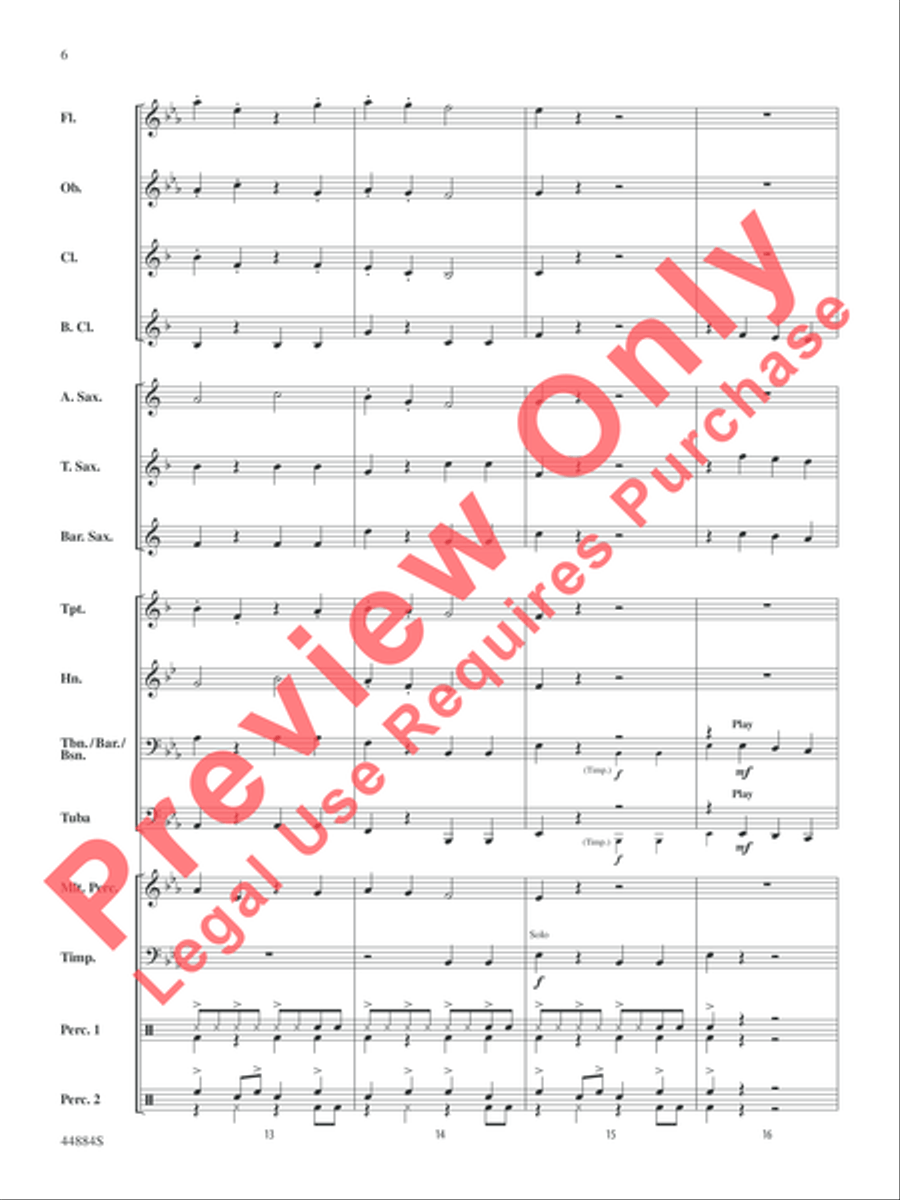 Caribbean Breeze Caribbean Breeze Concert Band scores gallery preview page 7