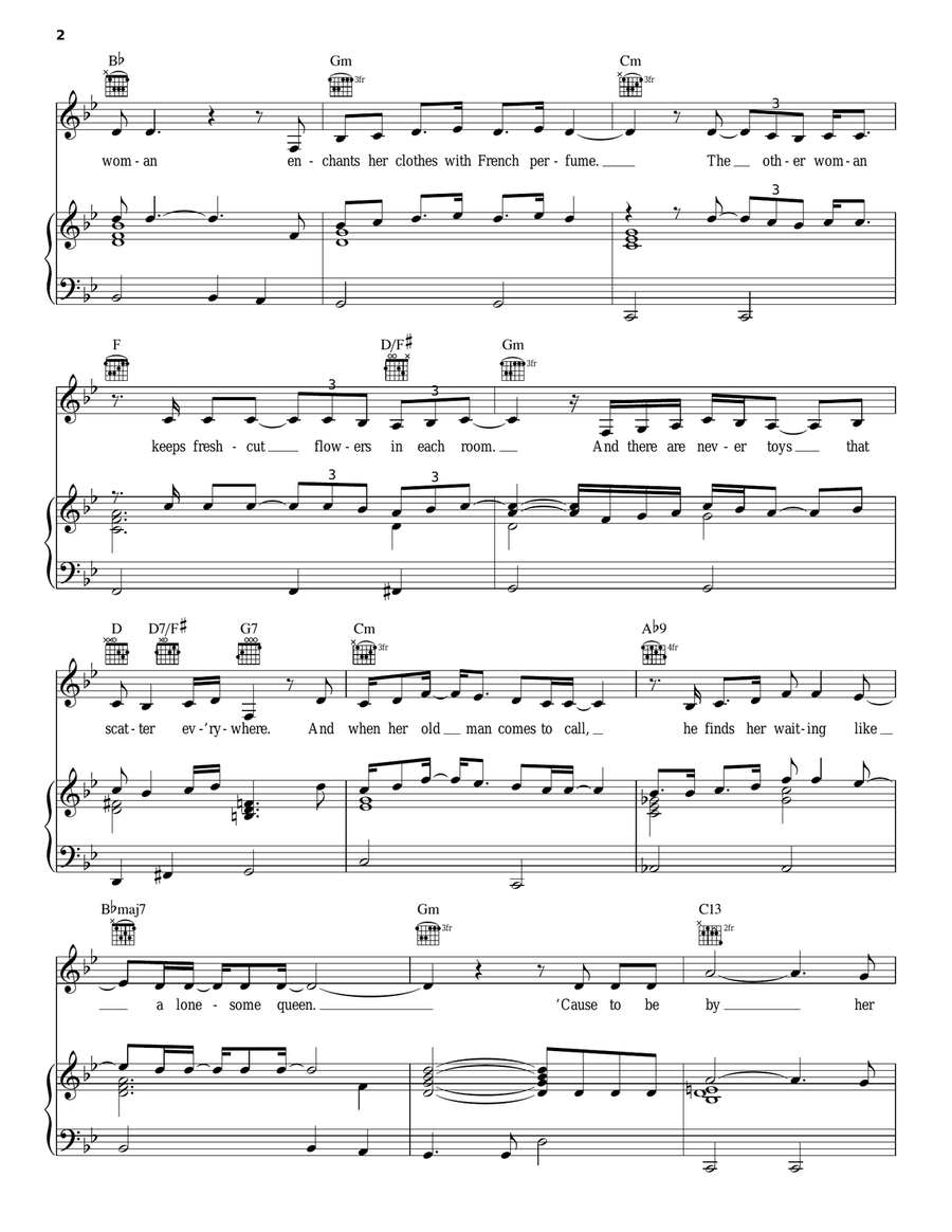 The Other Woman The Other Woman Piano, Vocal, Guitar scores gallery preview page 2