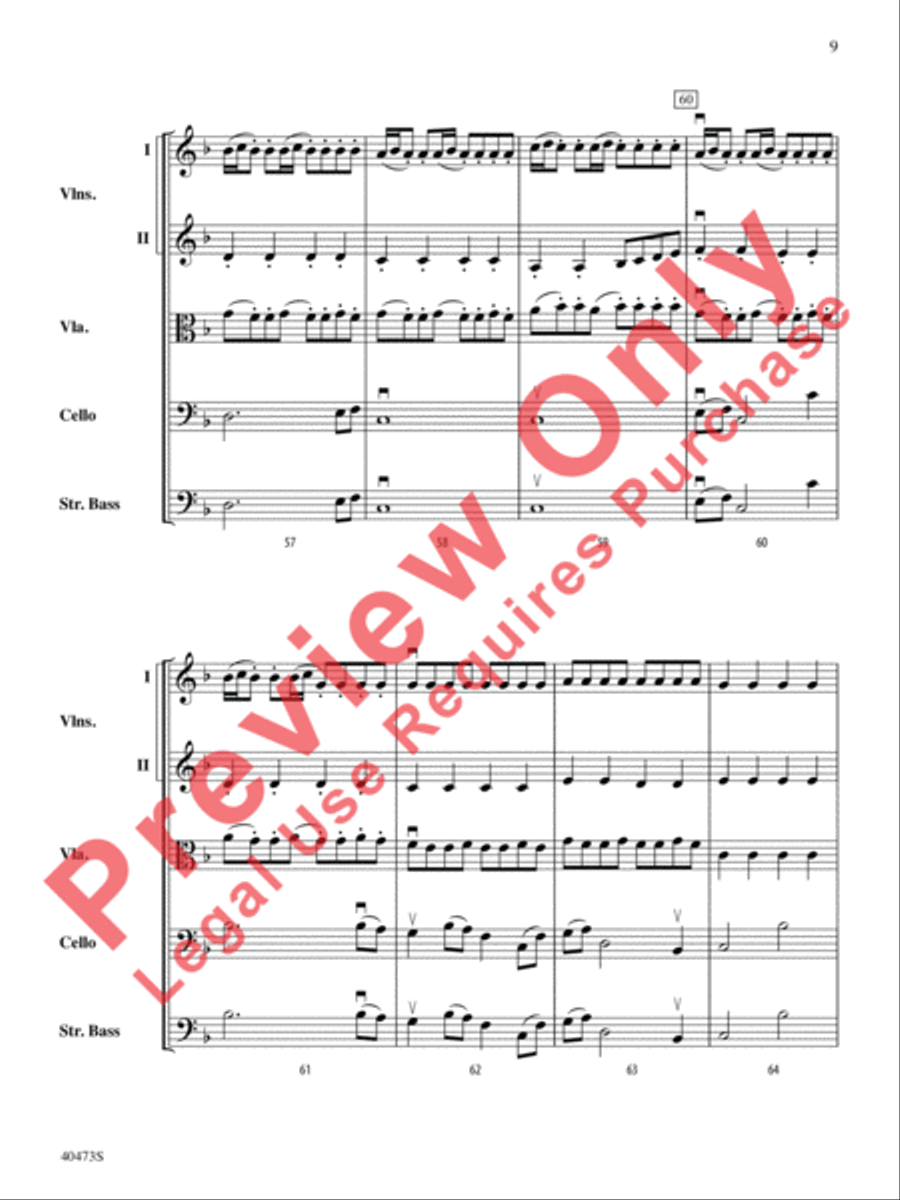 Across the Wind String Orchestra scores gallery preview page 10