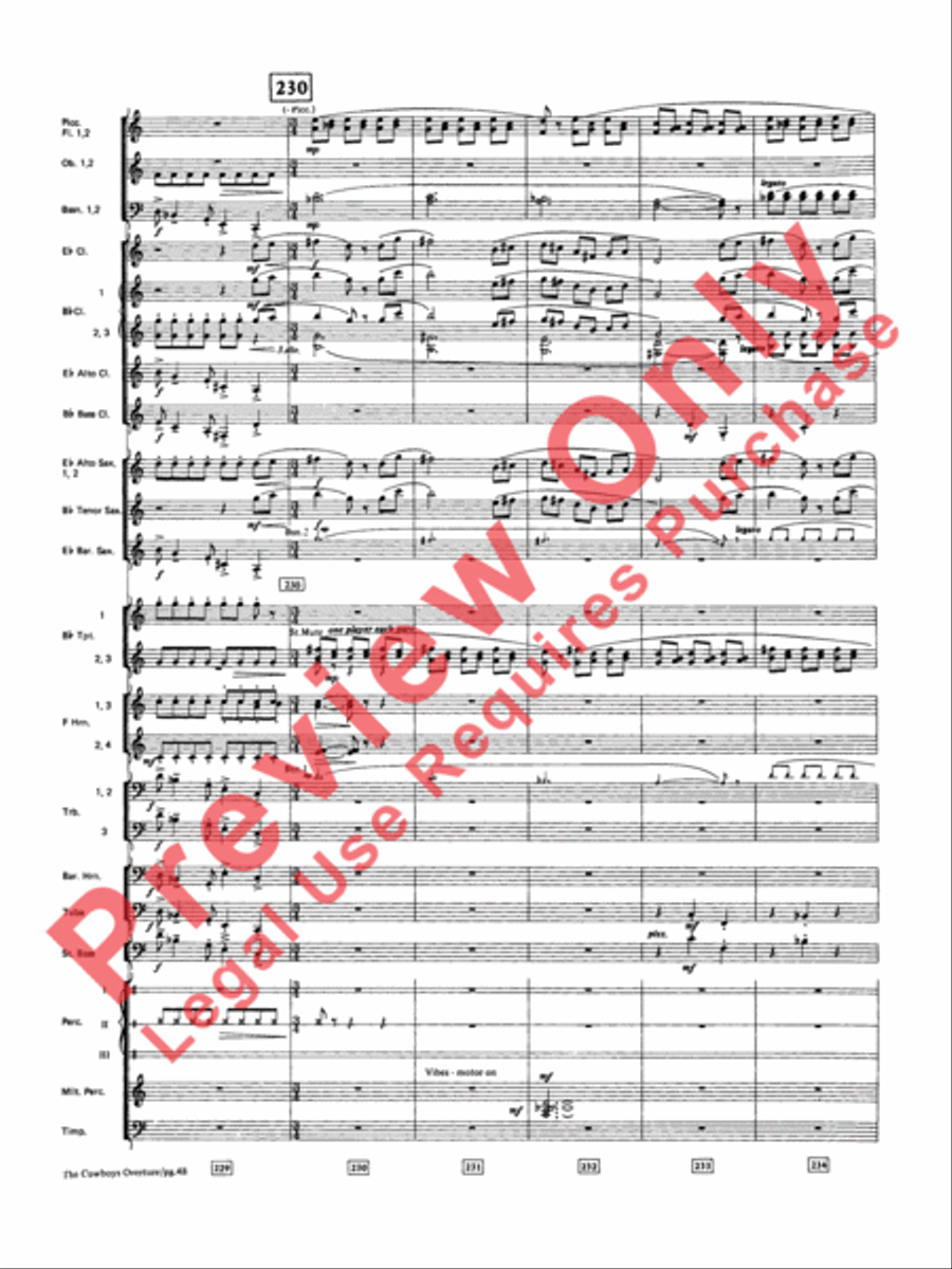 The Cowboys Concert Band scores gallery preview page 49
