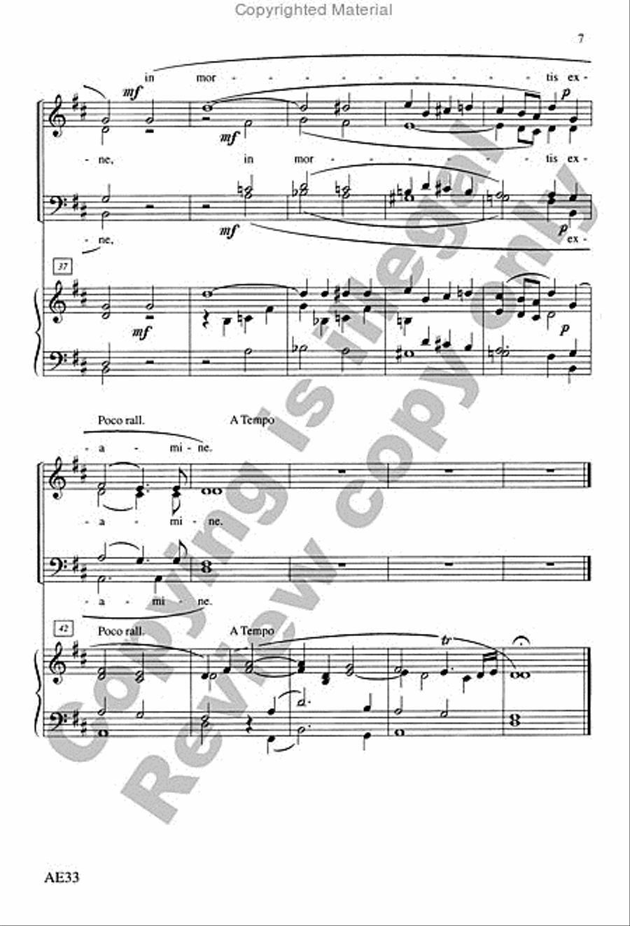 Ave Verum Corpus Ave Verum Corpus 4-Part scores gallery preview page 7
