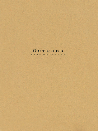Book cover for October