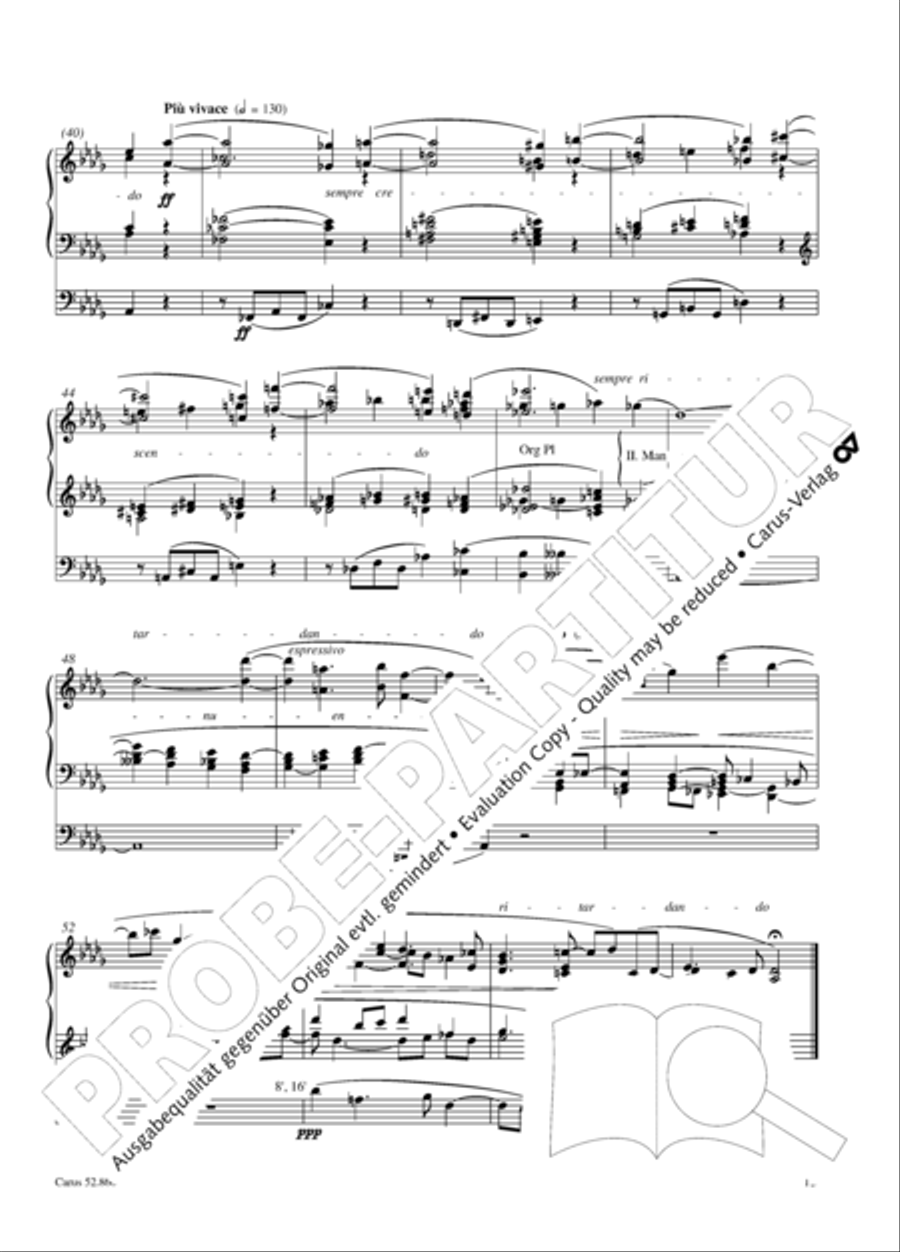 12 Stucke, Op. 59 Heft 2 Organ Solo scores gallery preview page 15