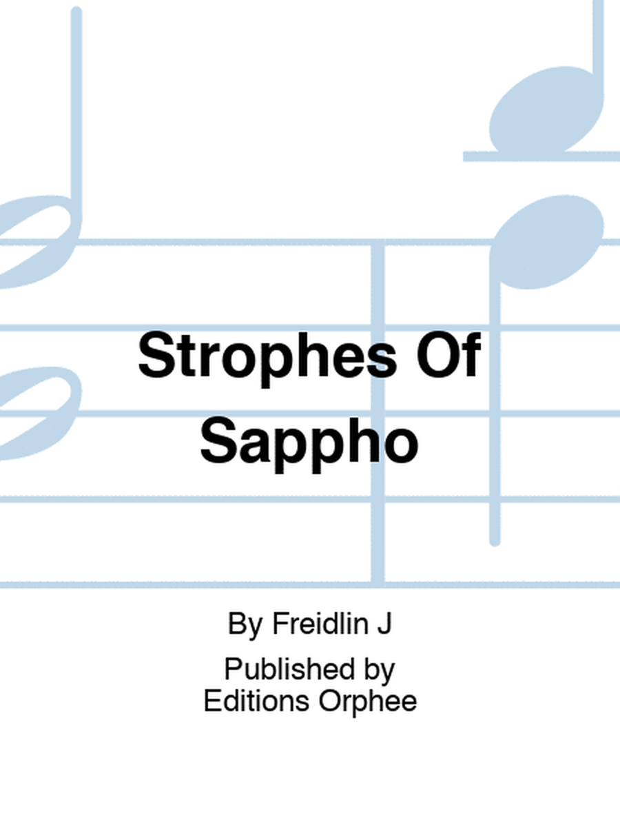 Strophes Of Sappho