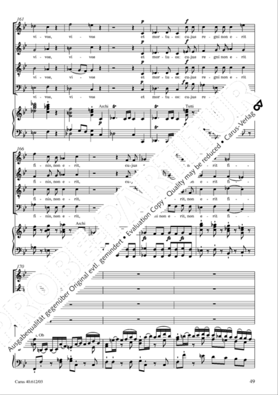 Harmoniemesse in B 4-Part scores gallery preview page 50