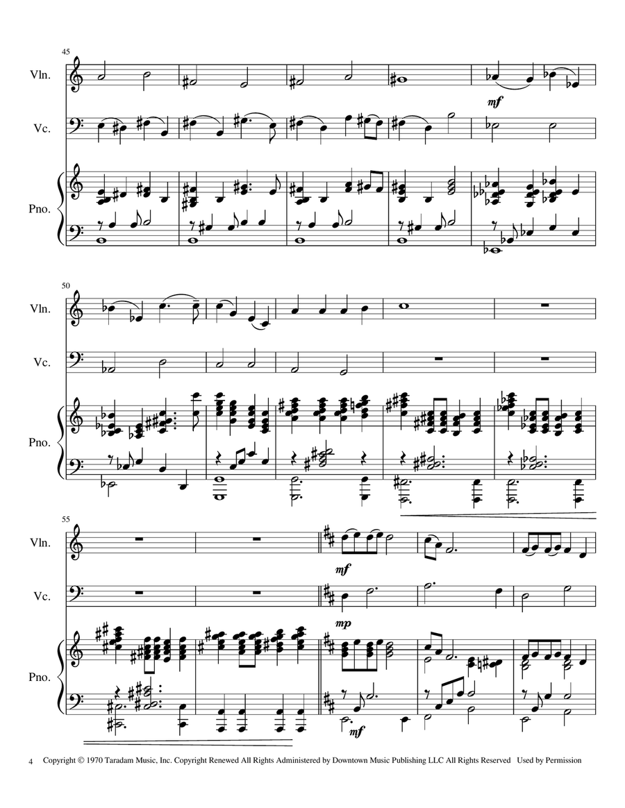 Pure Imagination Piano Trio scores gallery preview page 4