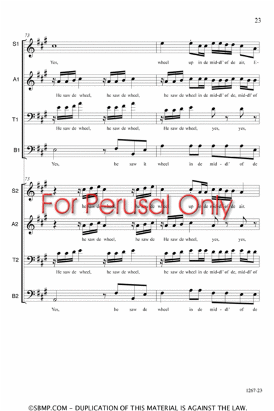 Ezekiel - SATB Double Choir Octavo 4-Part scores gallery preview page 23