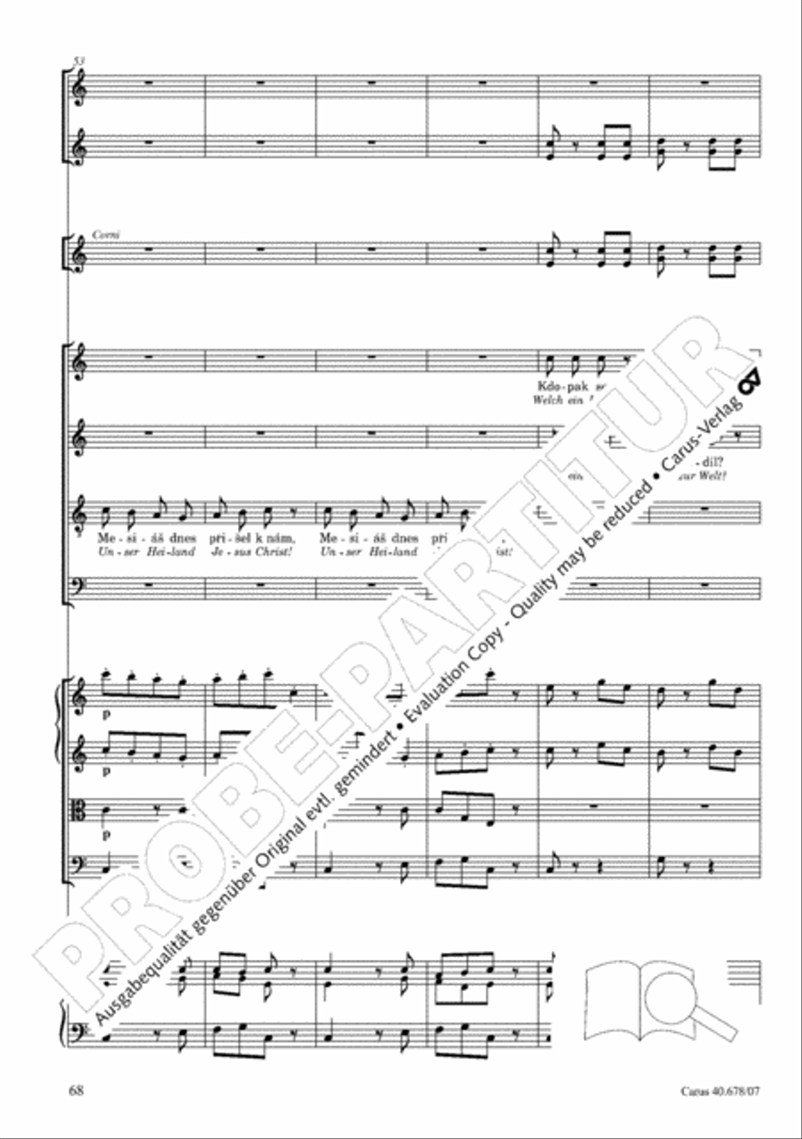 Missa pastoralis bohemica 4-Part scores gallery preview page 81